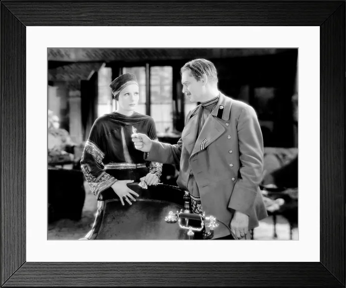Framed Print : MATA HARI, from left, Greta Garbo, Lionel Barrymore, 1931