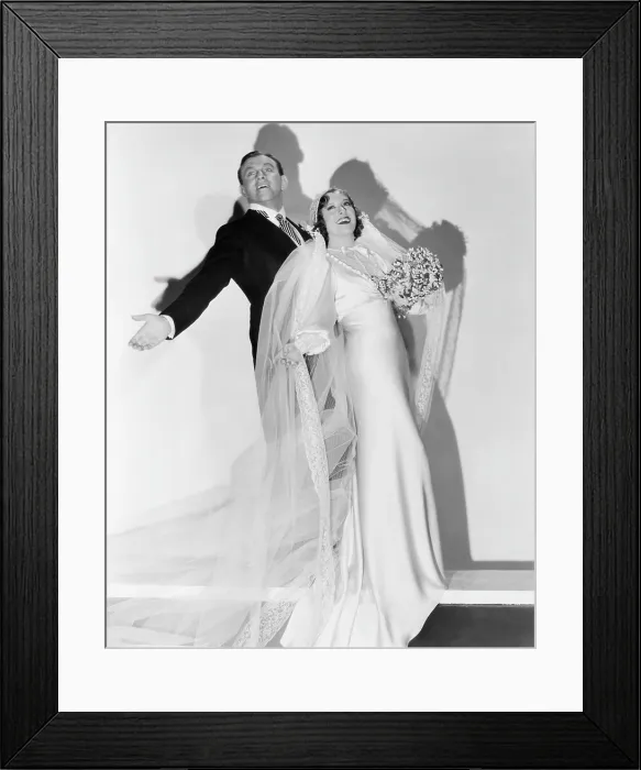 Framed Print : MANY HAPPY RETURNS, George Burns, Gracie Allen, 1934