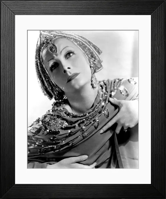 Framed Print : MATA HARI, Greta Garbo, portrait by Clarence Sinclair Bull, 1931