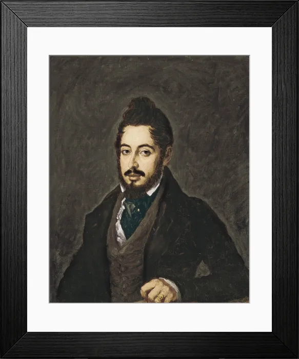Framed Print : GUTIERREZ DE LA VEGA, Jose (1791-1865). Portrait of Mariano Jose de Larra. Oil on canvas. SPAIN. Madrid. Museo Nacional del Romanticismo Framed Print : GUTIERREZ DE LA VEGA, Jose (1791-1865). Portrait of Mariano Jose de Larra. Oil on canvas. SPAIN. Madrid. Museo Nacional del Romanticismo