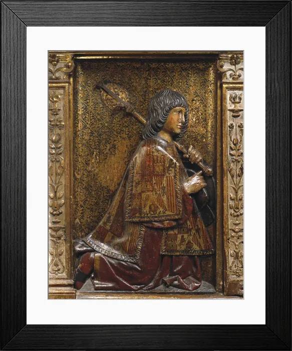 Framed Print : BERRUGUETE, Alonso (1480-1561); BIGARNY or VIGARNY, Felipe (1475-1542). Main Altarpiece of the Royal Chapel. 1520-1522. SPAIN. Granada. Royal Chapel