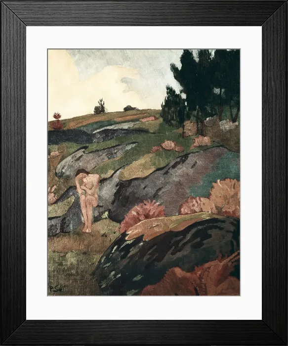 Framed Print : SeRUSIER, Paul (1864-1927). Breton Eve or Melancholy. 1890. Symbolism. Les Nabis. Oil on canvas. FRANCE. Paris. Musee d'Orsay (Orsay Museum) Framed Print : SeRUSIER, Paul (1864-1927). Breton Eve or Melancholy. 1890. Symbolism. Les Nabis. Oil on canvas. FRANCE. Paris. Musee d'Orsay (Orsay Museum)