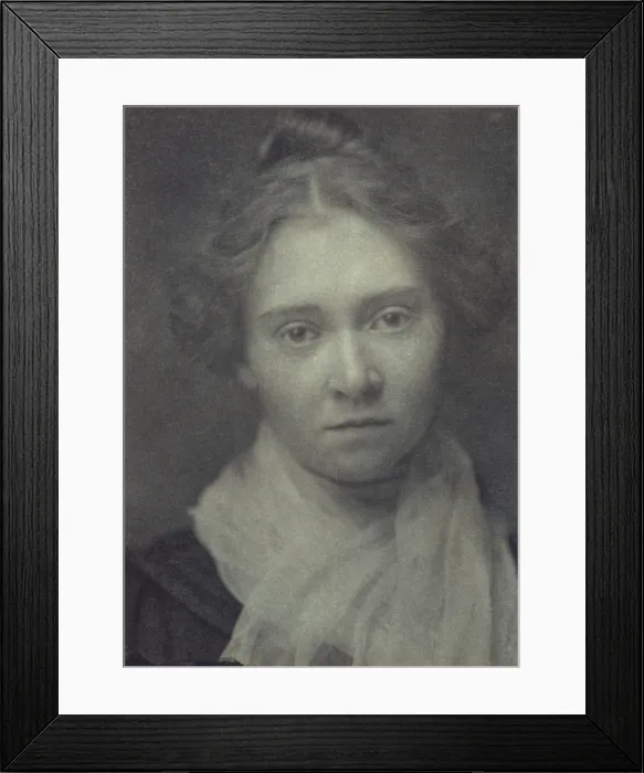 Framed Print : Eva Gamble Walborn (b. 1874), an American women photographer in the circle of Frances Benjamin Johnston