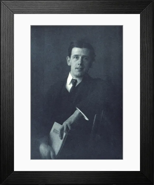 Framed Print : Clarence White (1871-1934), American pictorialist photographer, in 1920 portrait by Katharine Sheward Stanbery (1870-1928)