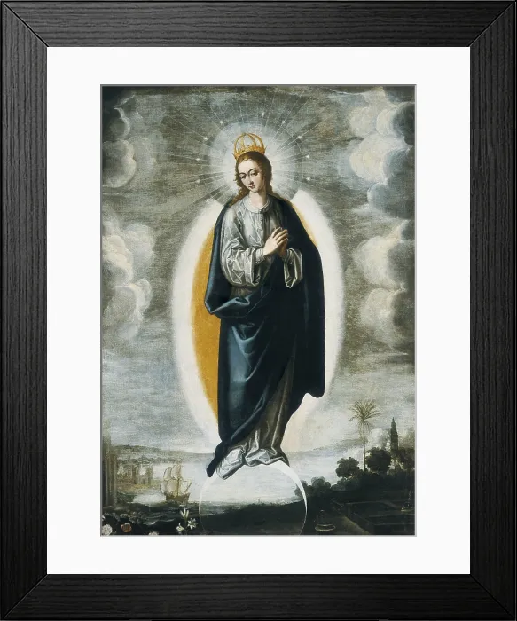 Framed Print : PACHECO, Francisco (1564-1654). Immaculate Conception. 1621. SPAIN. Sevilla. Archbishop's Palace. Baroque art. Oil on canvas