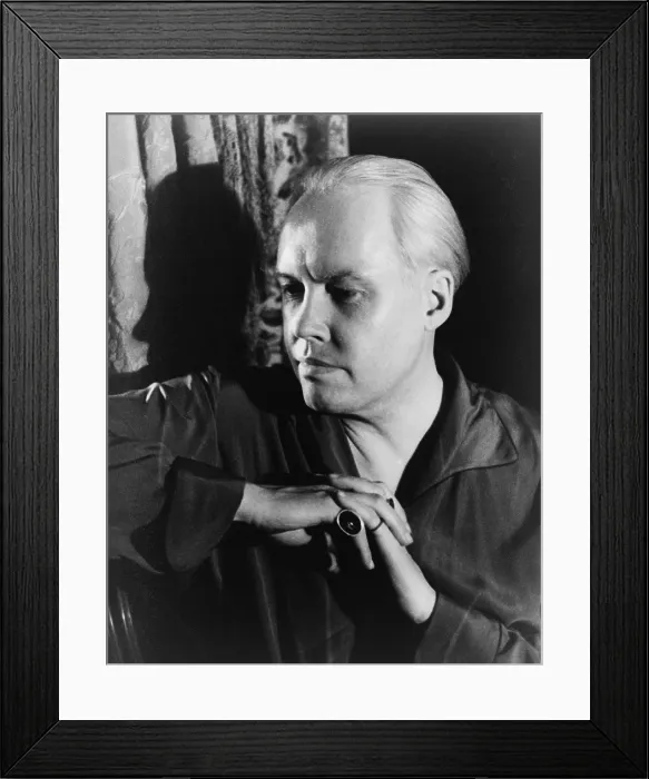 Framed Print : Carl Van Vechten (1880-1964), American writer and photographer in 1934 self-portrait
