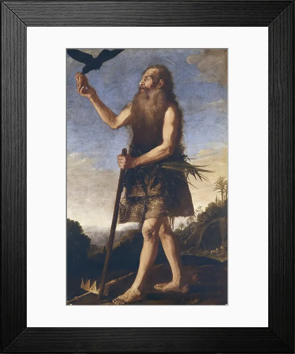 Framed Print : COLLANTES, Francisco (1599-1656). Saint Onuphrius. 1630s. Flemish art. Oil on canvas. SPAIN. Madrid. Prado Museum