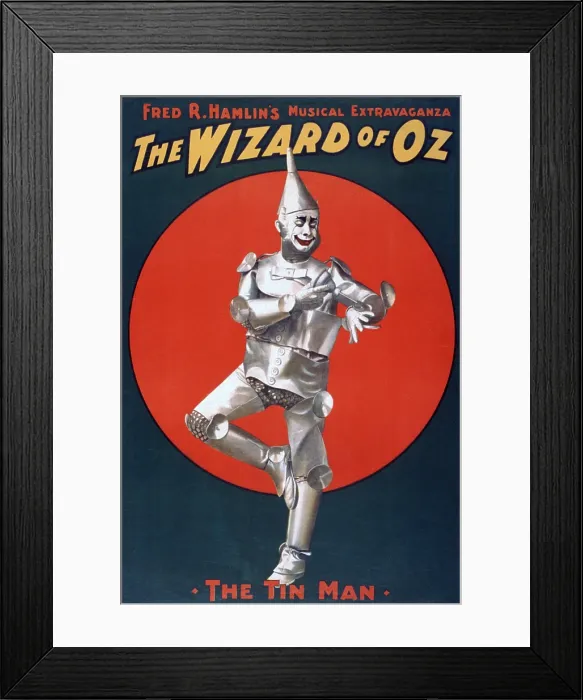 Framed Print : THE WIZARD OF OZ, the first stage adaptation of Frank Baum's book, opened in 1902. It was produced by Baum and illustrator Denslow, with music by Paul Tietjens. 1903 poster