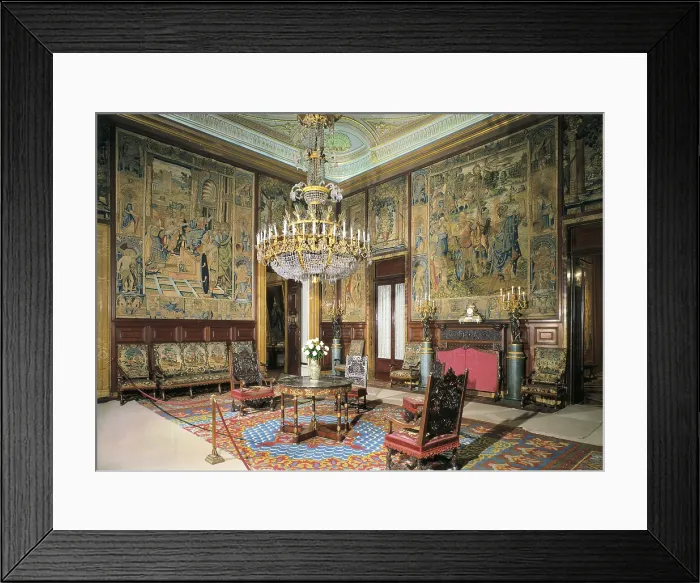 Framed Print : SACCHETTI, Giovanni Battista (1690-1764). Royal Palace of Madrid. 1738-1755. SPAIN. Madrid. Royal Palace. The weapon room Framed Print : SACCHETTI, Giovanni Battista (1690-1764). Royal Palace of Madrid. 1738-1755. SPAIN. Madrid. Royal Palace. The weapon room