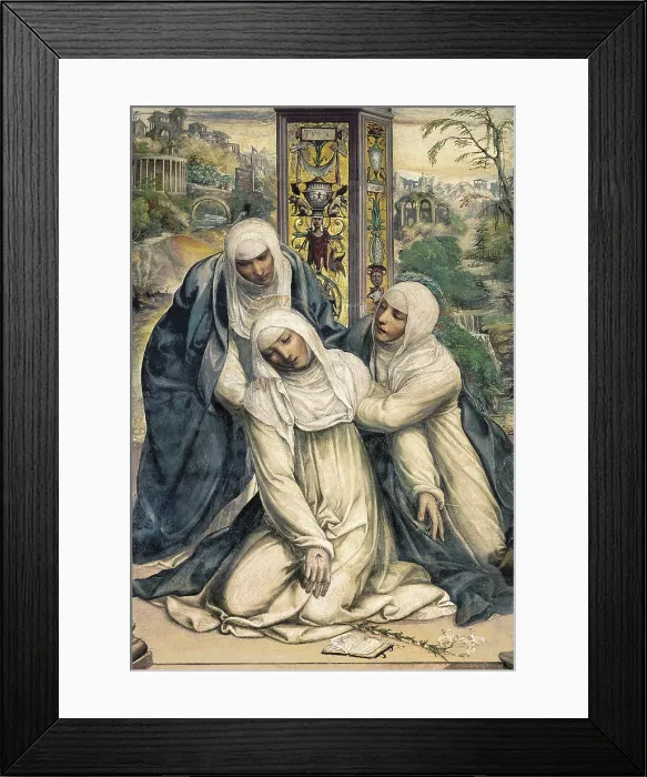 Framed Print : SODOMA, Giovanni Antonio Bazzi, also called Il (1477-1549). Saint Catherine's Chapel. 1526. ITALY. Siena. Church of San Domenico. The ecstasy of Saint Catherine