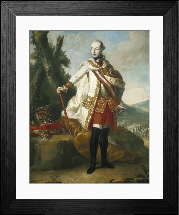 Framed Print : Joseph II of Habsburg (1741-1790). Emperor of Austria (1765-1790). Archduke of Austria (1765-1790). Austrain school. FRANCE. Versailles. National Museum of Versailles