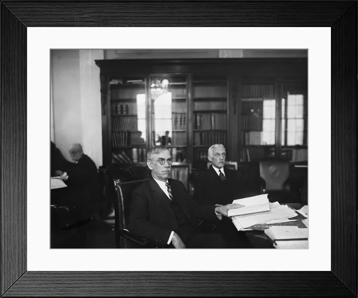 Framed Print : Andrew Mellon, Secretary of the Treasury, with Utah Senator Reed Smoot