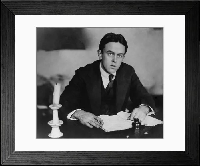 Framed Print : John Reed (1887-1920), American journalist, and communist activist, who wrote TEN DAYS THAT SHOOK THE WORLD, an account of the Bolshevik Revolution in Russia