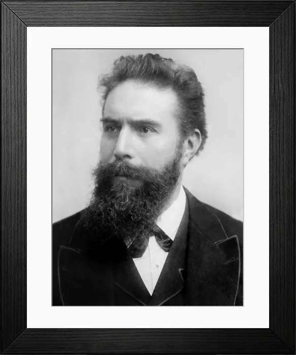 Framed Print : Wilhelm Roentgen (1845-1923), German physicist, received the first Nobel Prize for Physics, in 1901, for his discovery of X-rays in 1895