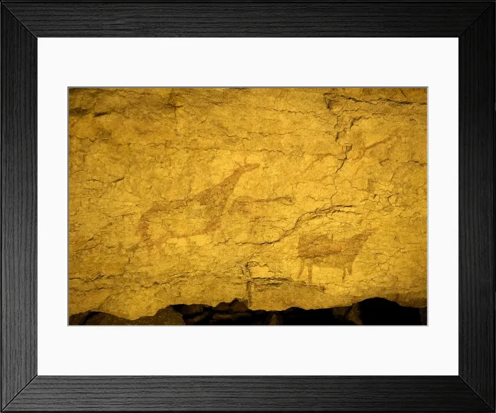 Framed Print : SPAIN. Camargo. Escobedo de Camargo. El Pendo cave. World Heritage Site since 2008. Upper Paleolithic. Magdalenian. Cave