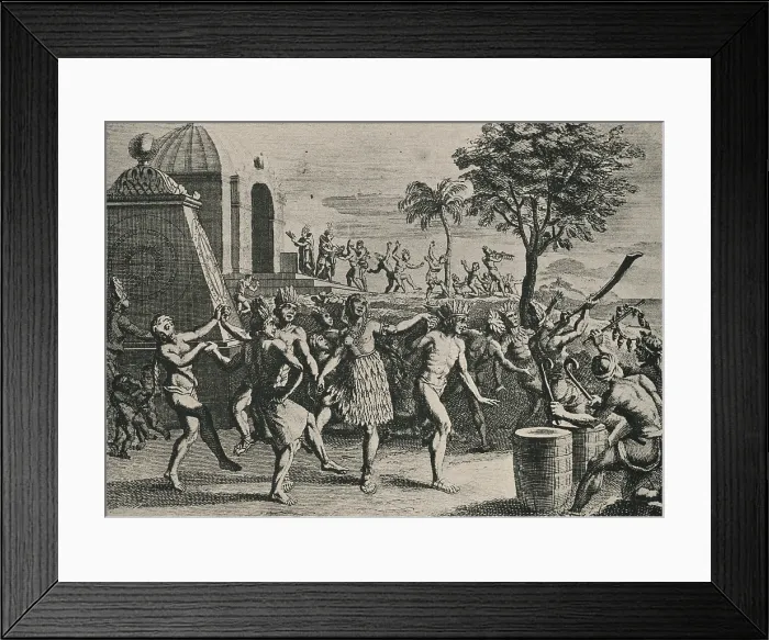 Framed Print : Rejouissances des mexicains, au commencement du siecle (The rejoicing of Mexicans at the start of the Century)