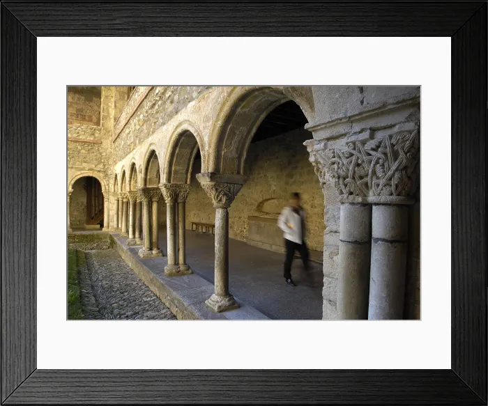 Framed Print : FRANCE. Saint-Girons. Romanesque cloister of the Cathedral of Saint-Lizier (11th - 12th c.). Rafa Prez / AISA / Everett Collection (188065)**US SALES ONLY**