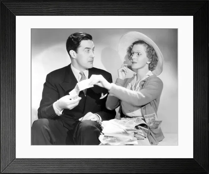Framed Print : EASY LIVING, from left: Ray Milland, Jean Arthur, 1937 Framed Print : EASY LIVING, from left: Ray Milland, Jean Arthur, 1937