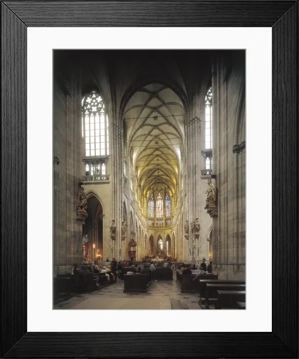 Framed Print : CZECH Rep.. PRAGUE. Prague. Cathedral of Saint Vitus (1344-1392). Interior. - Iberfoto / Everett Collection (579412)**US SALES ONLY**