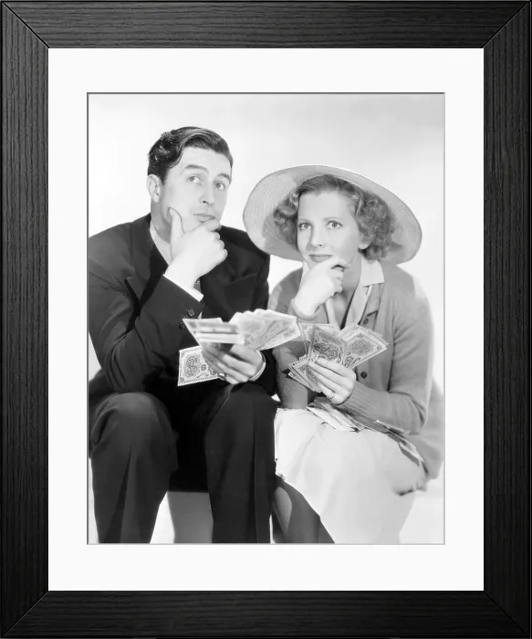 Framed Print : EASY LIVING, from left: Ray Milland, Jean Arthur, 1937 Framed Print : EASY LIVING, from left: Ray Milland, Jean Arthur, 1937
