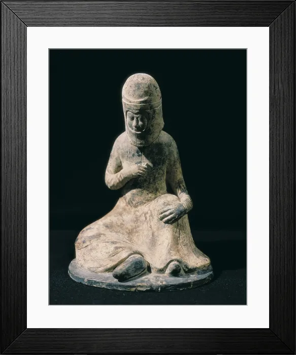 Framed Print : Lady in trip dress. 581-618. Chinese art. Sui period. Terra-cotta. FRANCE. Paris. Guimet Museum. - BeBa / Iberfoto / Everett Collection (134316)**US SALES ONLY** Framed Print : Lady in trip dress. 581-618. Chinese art. Sui period. Terra-cotta. FRANCE. Paris. Guimet Museum. - BeBa / Iberfoto / Everett Collection (134316)**US SALES ONLY**