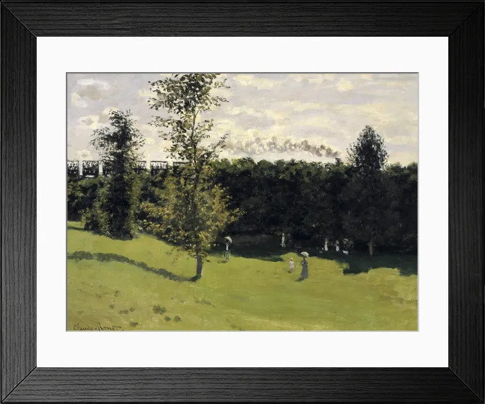 Framed Print : MONET, Claude (1840-1926). The Train in the Country. 1870-1871. Impressionism. Oil on canvas. FRANCE. Paris. Musee d'Orsay (Orsay Museum)