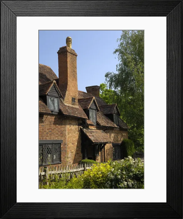 Framed Print : UNITED KINGDOM. ENGLAND. Stratford-Upon-Avon. Anne Hathaway's farmhouse (wife of Shakespeare)called Hewland Farm in Shottery