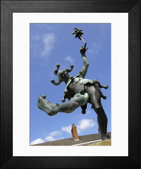 Framed Print : UNITED KINGDOM. ENGLAND. Stratford-Upon-Avon. The Stradford Jester' by James Butler. Rafa Prez / AISA / Everett Collection - Image has fine art copyright