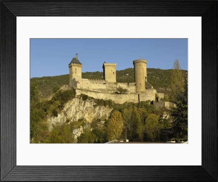 Framed Print : FRANCE. Foix. Chteau de Foix (castle) (11th - 16th c.). Rafa Prez / AISA / Everett Collection (188074)**US SALES ONLY**