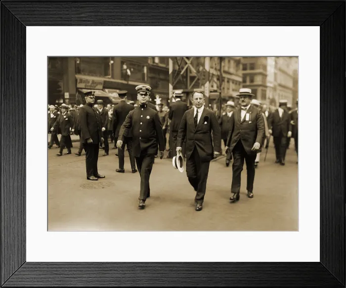 Framed Print : James M. Cox (1870-1957), marching in a New York parade during his 1920 unsuccessful presidential campaign against Warren Harding Framed Print : James M. Cox (1870-1957), marching in a New York parade during his 1920 unsuccessful presidential campaign against Warren Harding