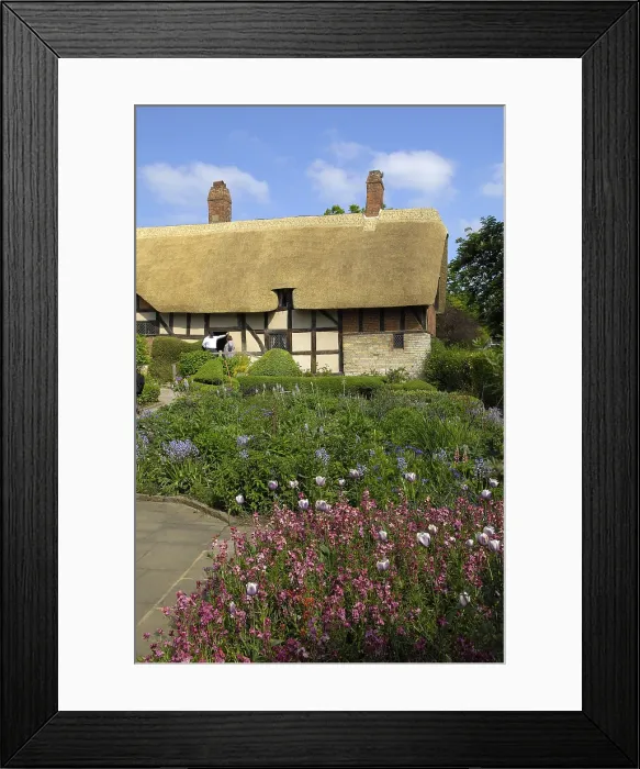 Framed Print : UNITED KINGDOM. ENGLAND. Stratford-Upon-Avon. Anne Hathaway's farmhouse (wife of Shakespeare)called Hewland Farm in Shottery
