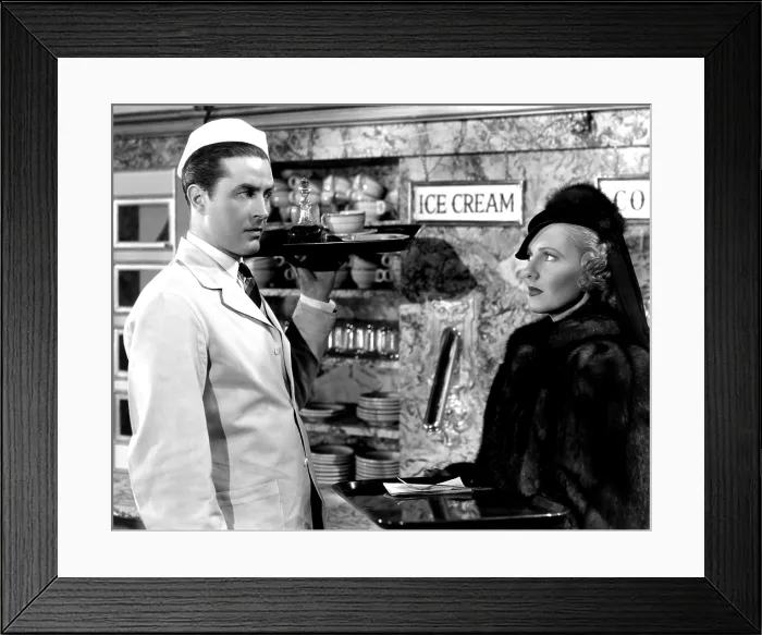 Framed Print : EASY LIVING, Ray Milland, Jean Arthur, 1937