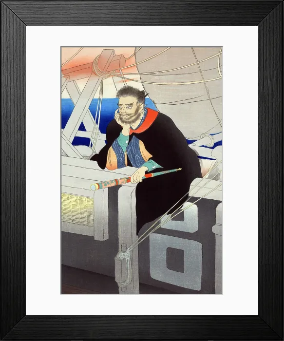 Framed Print : Kezori Kuemon, a popular Japanese theatrical character based on an 18th century smuggler, was first developed by Chikamatsu Monzaemon Framed Print : Kezori Kuemon, a popular Japanese theatrical character based on an 18th century smuggler, was first developed by Chikamatsu Monzaemon