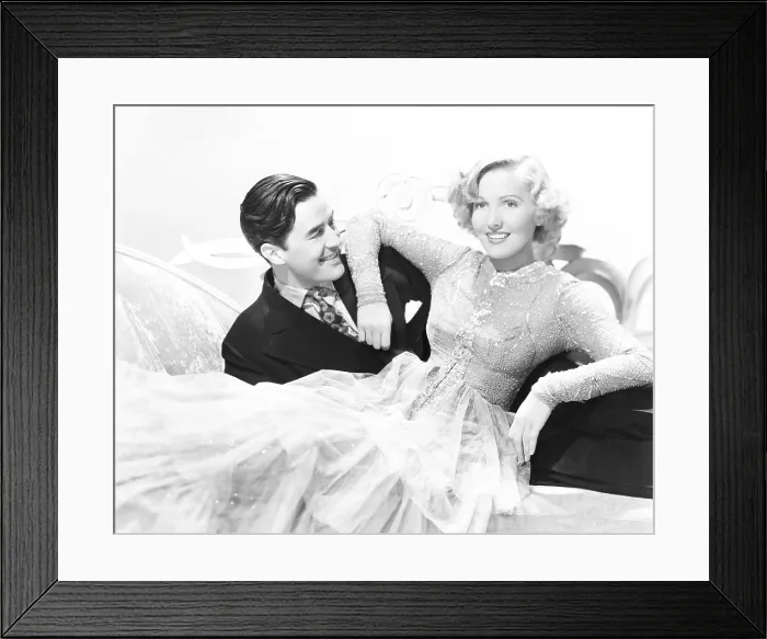 Framed Print : EASY LIVING, from left: Ray Milland, Jean Arthur, 1937