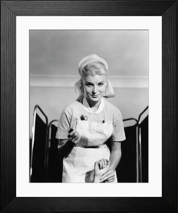 Framed Print : THE FEMININE TOUCH, (aka THE GENTLE TOUCH), Belinda Lee, 1956