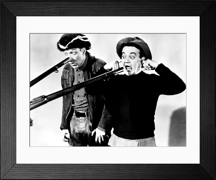 Framed Print : FEUDIN FOOLS, from left, Huntz Hall, Leo Gorcey, 1952