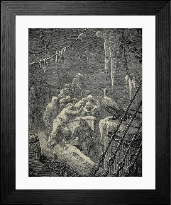 Framed Print : Dore, Paul Gustave (1832-1883). The Rime of the Ancient Mariner. 1877