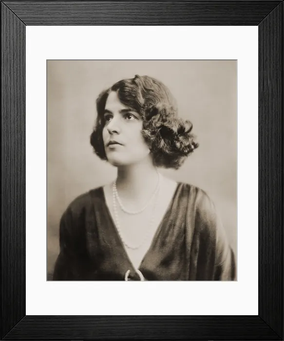 Framed Print : Blanche Marie Louise Oelrichs (1890-1950), a talented writer, married John Barrymore in 1920. They divorced in 1925 and had one child, Diana Blanche Barrymore (1921-1960)