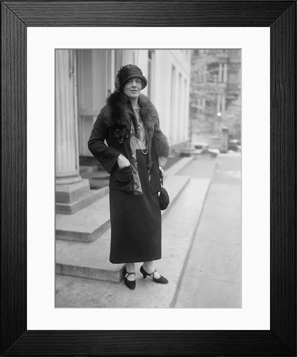 Framed Print : Ethel Barrymore (1879-1959), at the White House, Washington, D.C. April 1925