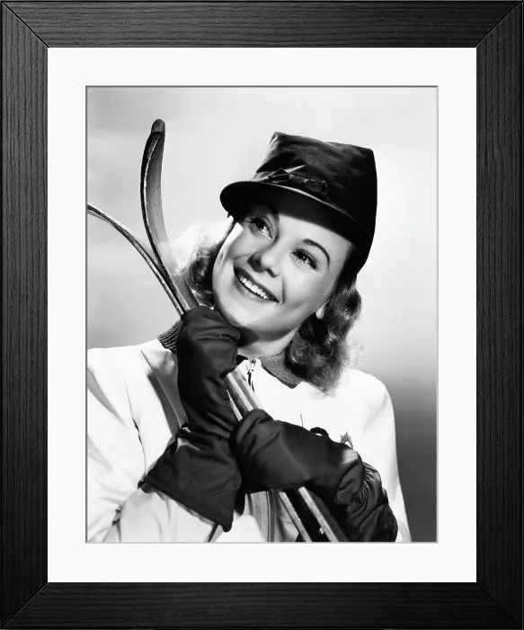 Framed Print : EVERYTHING HAPPENS AT NIGHT, Sonja Henie, 1939, TM and copyright 20th Century Fox Film Corp. All rights reserved / Courtesy: Everett Collection Framed Print : EVERYTHING HAPPENS AT NIGHT, Sonja Henie, 1939, TM and copyright 20th Century Fox Film Corp. All rights reserved / Courtesy: Everett Collection