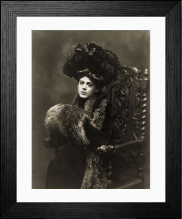 Framed Print : Ethel Barrymore (1879-1959), in a 1901 studio portrait by Burr McIntosh