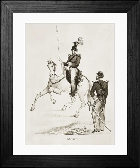 Framed Print : Spain (19th c.). Cavalry of the Nacional Militia. Litography. SPAIN. Madrid. National Library. AISA / Everett Collection**US SALES ONLY** Framed Print : Spain (19th c.). Cavalry of the Nacional Militia. Litography. SPAIN. Madrid. National Library. AISA / Everett Collection**US SALES ONLY**