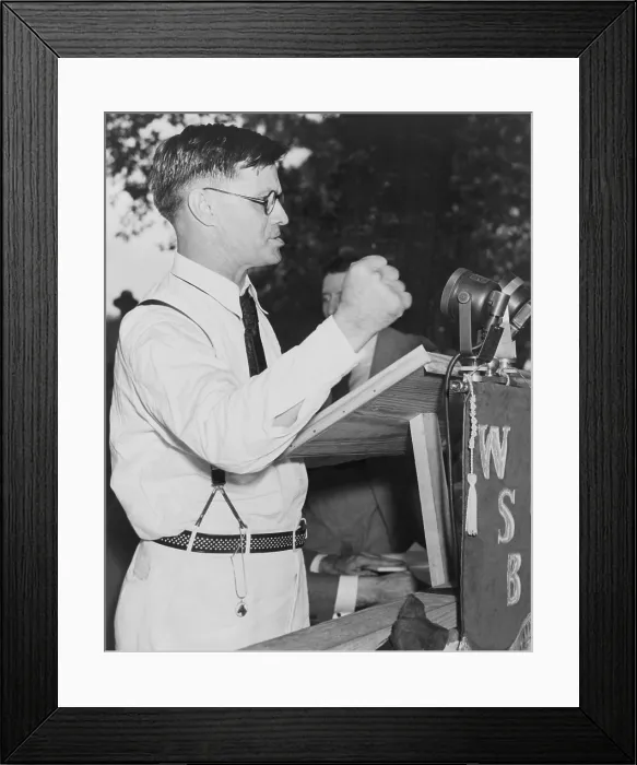 Framed Print : Georgia Governor Eugene Talmadge (1884-1946), running unsuccessfully for the U.S. Senate in 1936 Framed Print : Georgia Governor Eugene Talmadge (1884-1946), running unsuccessfully for the U.S. Senate in 1936