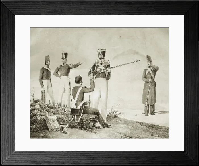 Framed Print : Spain (1830). Provincial Militia. Litography. SPAIN. Madrid. Romantic Museum. AISA / Everett Collection**US SALES ONLY** Framed Print : Spain (1830). Provincial Militia. Litography. SPAIN. Madrid. Romantic Museum. AISA / Everett Collection**US SALES ONLY**