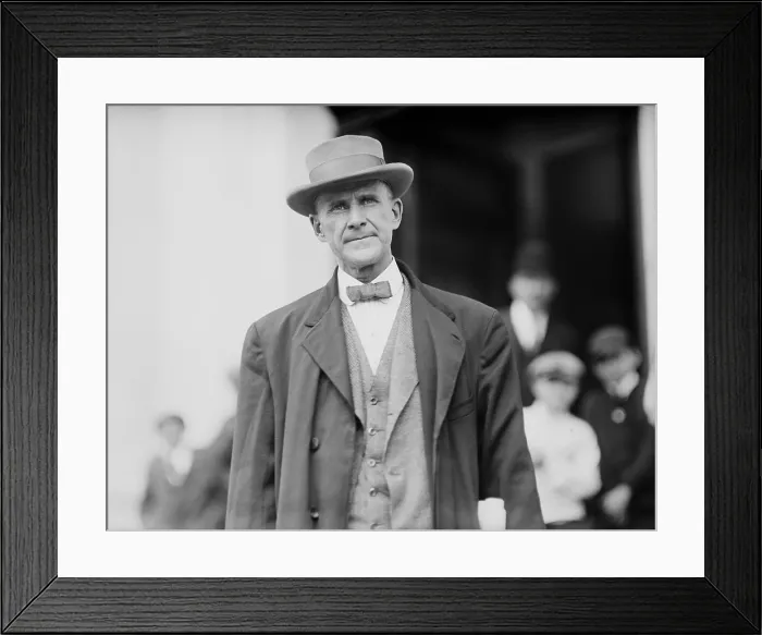 Framed Print : Eugene Debs (1855-1926) in 1912. He was one of the founding members of the Industrial Workers of the World (IWW), and leader in Socialist Party of America