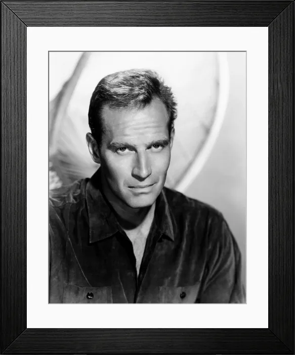 Framed Print : 55 DAYS AT PEKING, Charlton Heston, 1963 Framed Print : 55 DAYS AT PEKING, Charlton Heston, 1963