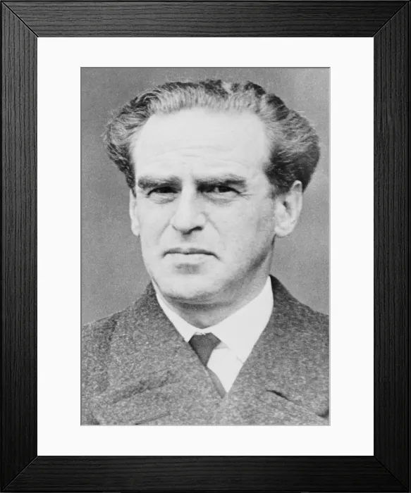 Framed Print : Rudolf Slansky (1901-1952), one of the leading creators and organizers of communist rule in Czechoslovakia after World War II