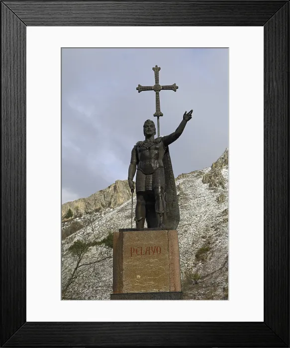 Framed Print : SPAIN. Covadonga. ASTURIAS. Covadonga. Statue of Don Pelayo. Rafa Prez / AISA / Everett Collection (188179)**US SALES ONLY** Framed Print : SPAIN. Covadonga. ASTURIAS. Covadonga. Statue of Don Pelayo. Rafa Prez / AISA / Everett Collection (188179)**US SALES ONLY**