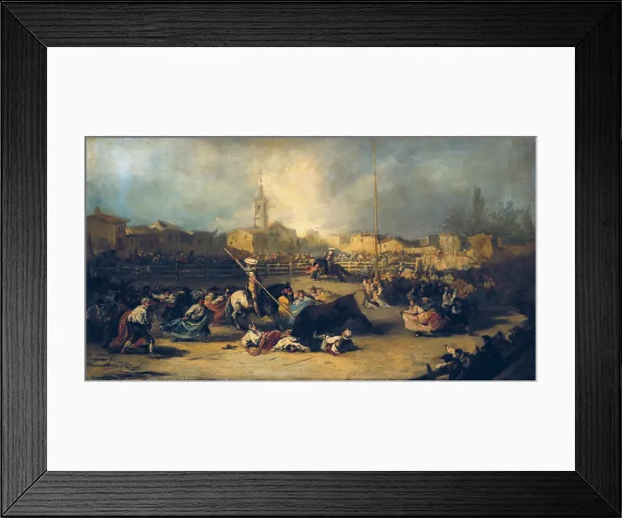 Framed Print : LUCAS PADILLA, Eugenio (1824-1870). Bullfight in a village. Romanticism. ; Costumbrism. Oil on canvas. Private Collection Framed Print : LUCAS PADILLA, Eugenio (1824-1870). Bullfight in a village. Romanticism. ; Costumbrism. Oil on canvas. Private Collection