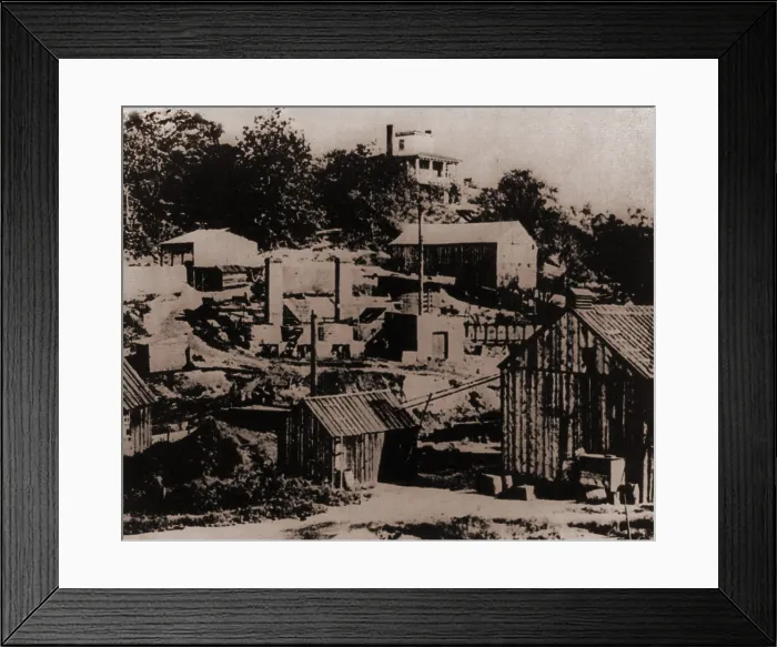 Framed Print : Birthplace of Standard Oil at Walworth Run, Cleveland, Ohio. The refinery was begun as a small oil concern owned by Samuel Andrews, in which John D. Rockefeller invested in 1863